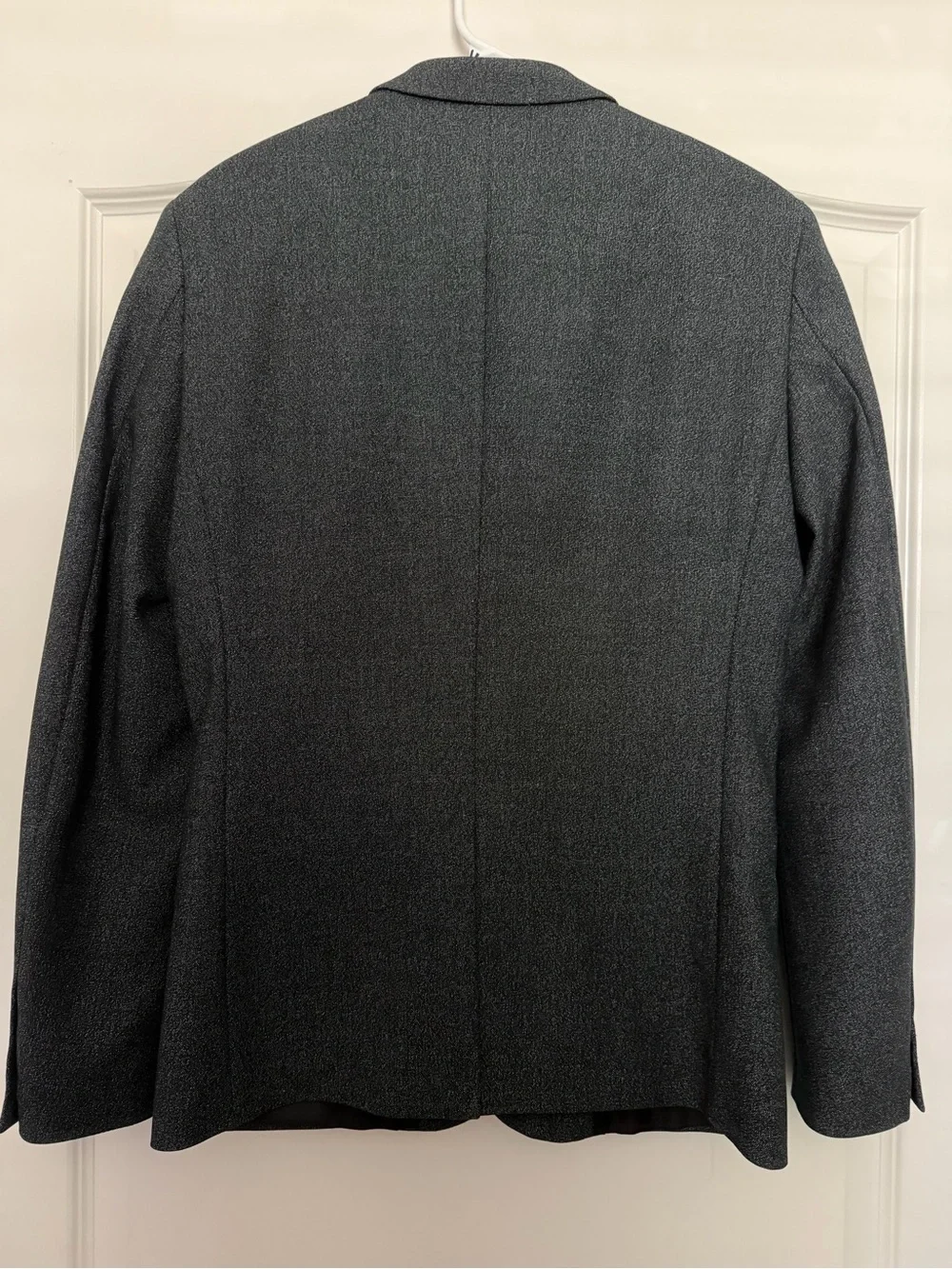 H&M Dark Charcoal Gray Blazer - Slim Tailored Sport Coat